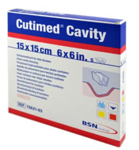 CUTIMED Cavity Schaumverband 15x15 cm nicht haftend